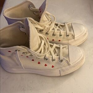 White High-Top Converse Limited Edition Sneakers